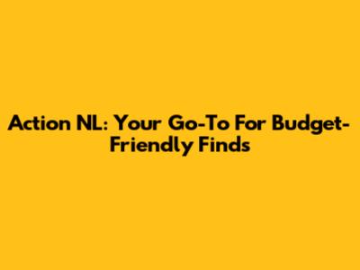 Action NL: Your Go-To For Budget-Friendly Finds