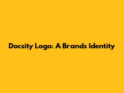 Docsity Logo: A Brand's Identity