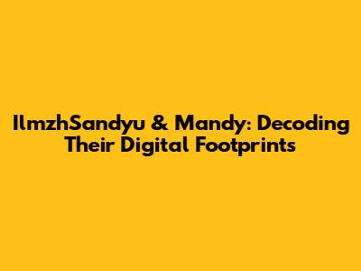 IlmzhSandyu & Mandy: Decoding Their Digital Footprints