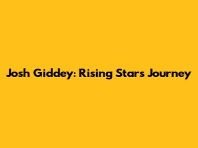 Josh Giddey: Rising Star's Journey