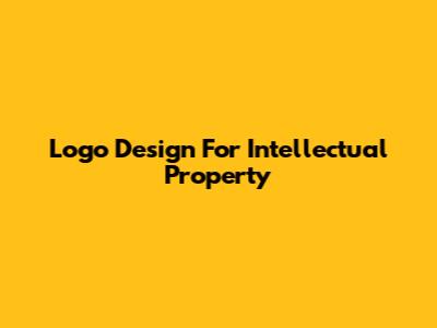 Logo Design For Intellectual Property