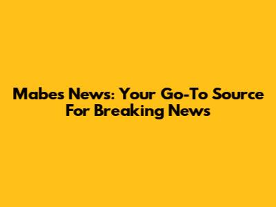 Mabes News: Your Go-To Source For Breaking News