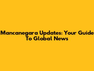 Mancanegara Updates: Your Guide To Global News