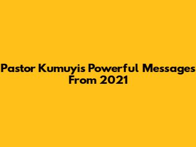 Pastor Kumuyi's Powerful Messages From 2021