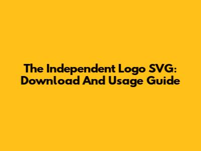 The Independent Logo SVG: Download And Usage Guide