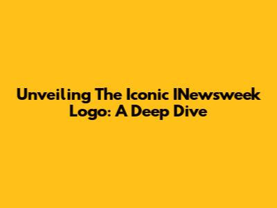 Unveiling The Iconic INewsweek Logo: A Deep Dive
